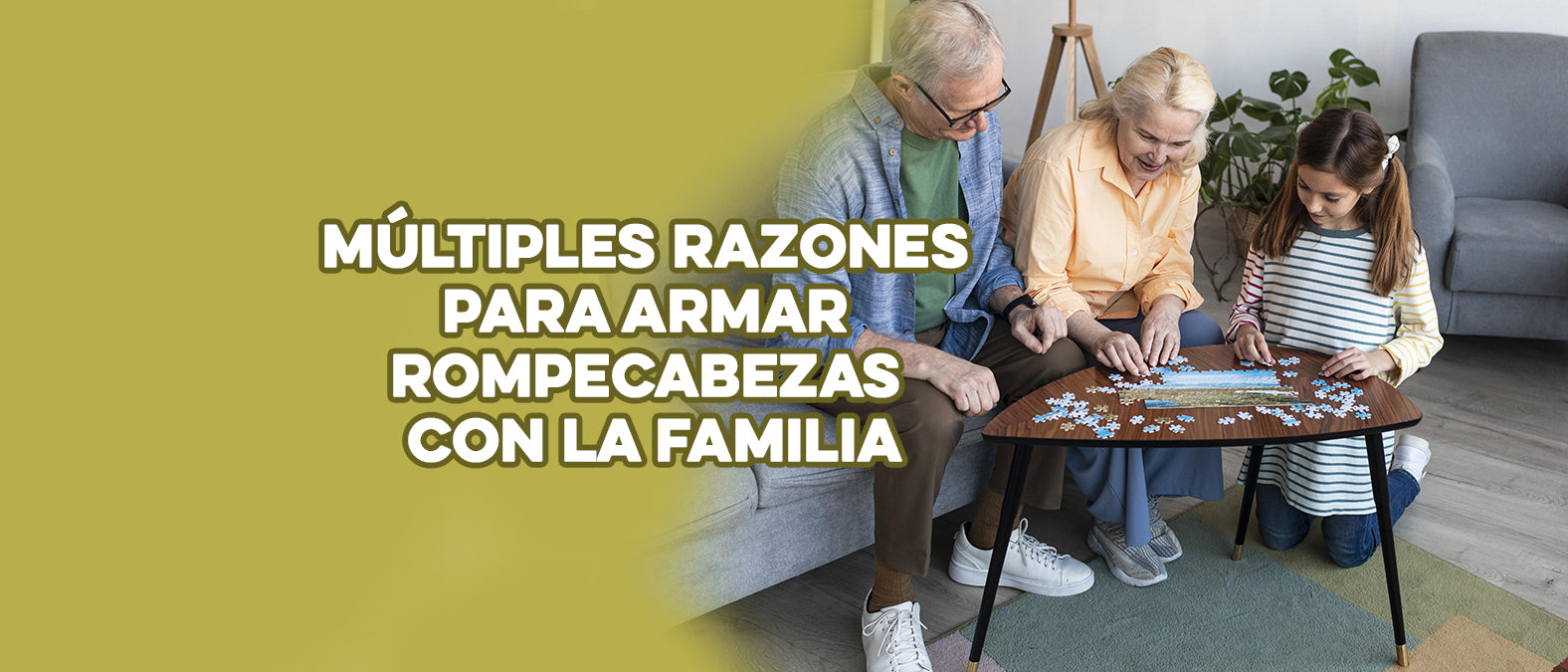 Múltiples razones para armar rompecabezas con la familia