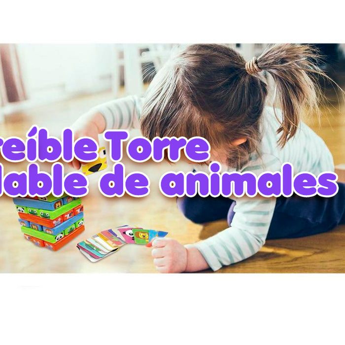 Torre Apilable de Animales: No más tardes aburridas con tus pequeños