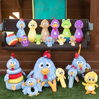 Peluche de actividades para bebe de la gallina pintadita - 4
