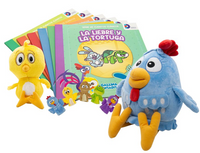 Kit de Libros, Peluches y Titeres de la Gallina Pintadita - 1