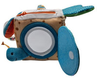 cubo de peluche de actividades juguete de aprendizaje temprano para bebe animales terrestres - 5
