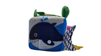 cubo de peluche de actividades de aprendizaje temprano para bebe animales marinos - 3
