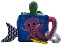 cubo de peluche de actividades de aprendizaje temprano para bebe animales marinos - 4