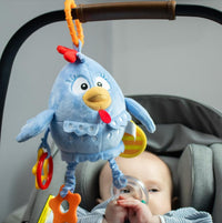 Kit de Boliche, Peluche 5 actividades y Rompecabezas Progresivo Gallina Pintadita - 6