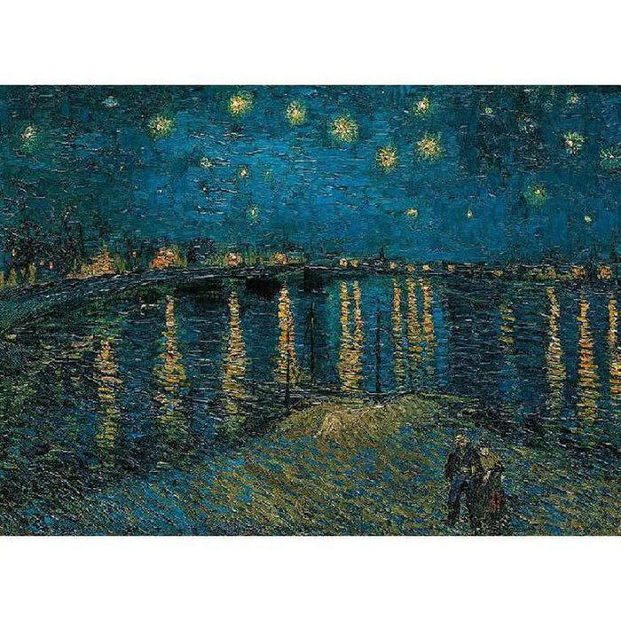 Rompecabezas Van Gogh: Noche Estrellada Sobre El Ródano 1000 Piezas Clementoni