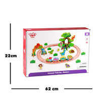 Tren De Madera De Dinosaurios Set De 40 Piezas Infantil - 5