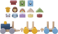 Tren de Madera Apilable de Animales de la Selva -Tooky Toy - 6