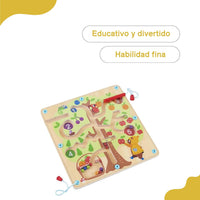Laberinto de Cuentas Magnéticas en Forma de Arbol Juguete Didactico de Madera - Tooky Toy - 5