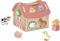 Granja Clasificadora de Formas y Animales de Madera para Niños, Juguete Educativo - Tooky Toy - 3