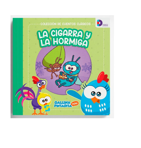 Cuentos Clasicos Gallina Pintadita: La Cigarra Y Hormiga -Didactijuegos