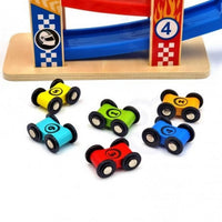 Increible Pista de Deslizamiento Para Coches de Madera y Plastico - 5