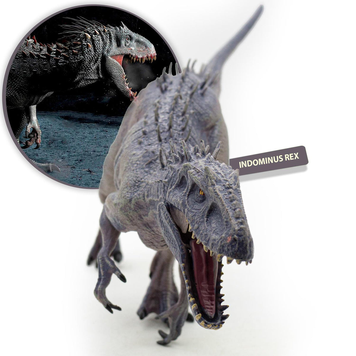 Figura de Dinosaurio Indominus Rex Jurassic 40 cm — DidactiJuegos