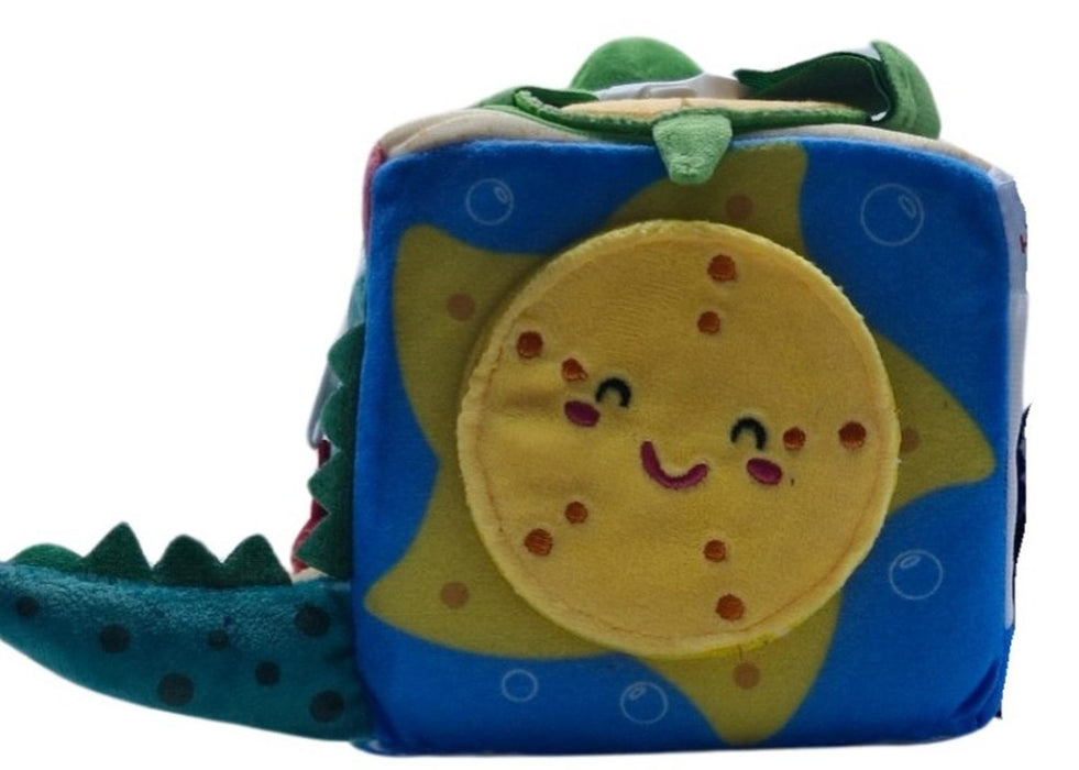 cubo de peluche de actividades de aprendizaje temprano para bebe animales marinos