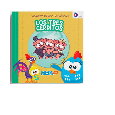 Cuentos Clasicos Gallina Pintadita: Los Tres Cerditos -Didactijuegos