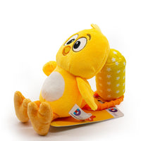 Peluche y sonaja colgante para carriola o cuna del pollito amarillito - 3