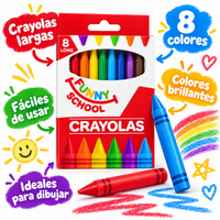 Crayolas Delgadas 8 Piezas - 4