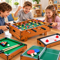Mesa de Juegos 4 en 1: Futbolito, Billar, Hockey y Ping Pong - 3