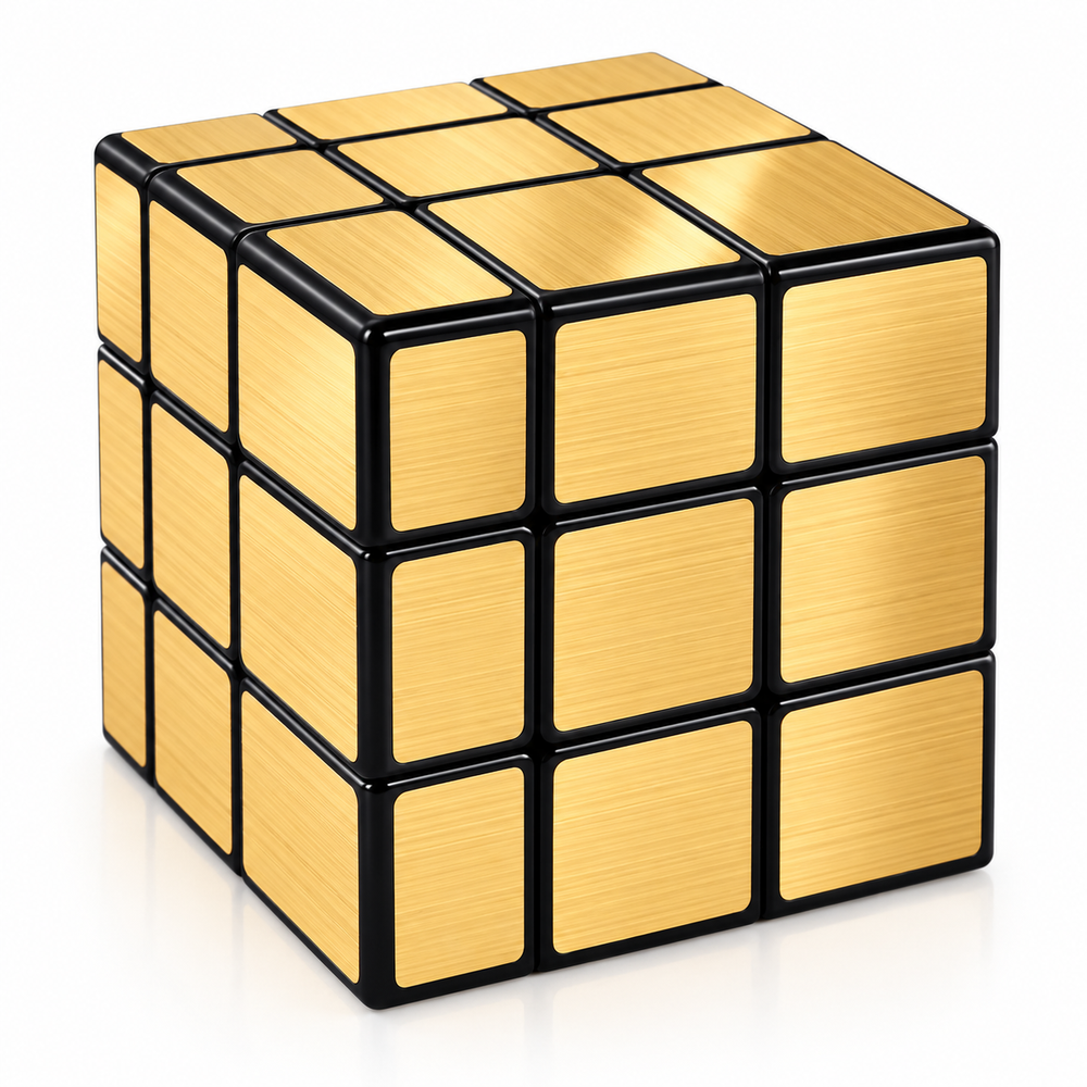 Cubo Magico Mirror Cube - Espejo 3X3 Dorado Destreza