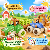 Set de Carros de Granja Infantiles - 4