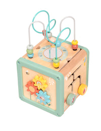 Cubo de Actividades Color Pastel de Madera - 1