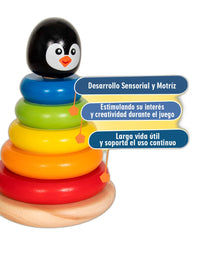Torre de Pingüino Apilable de Madera - 5