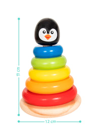 Torre de Pingüino Apilable de Madera - 6
