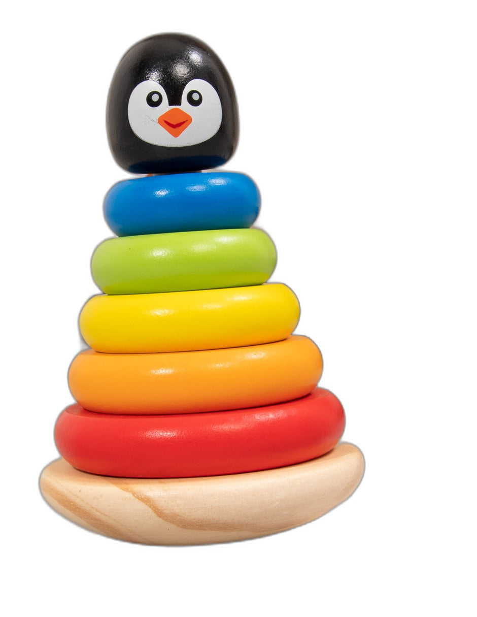 Torre de Pingüino Apilable de Madera