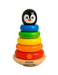 Torre de Pingüino Apilable de Madera - 12
