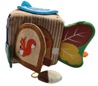 cubo de peluche de actividades juguete de aprendizaje temprano para bebe animales terrestres - 2
