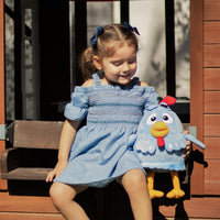 Peluche original de la gallina pintadita - 3