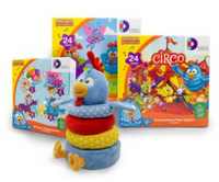 Kit de Aros Apilables más Rompecabezas de la Gallina Pintadita - 1
