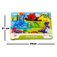 Rompecabezas De Madera Infantil Dinosaurios 8 Piezas - 5