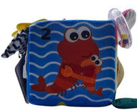 cubo de peluche de actividades de aprendizaje temprano para bebe animales marinos - 2