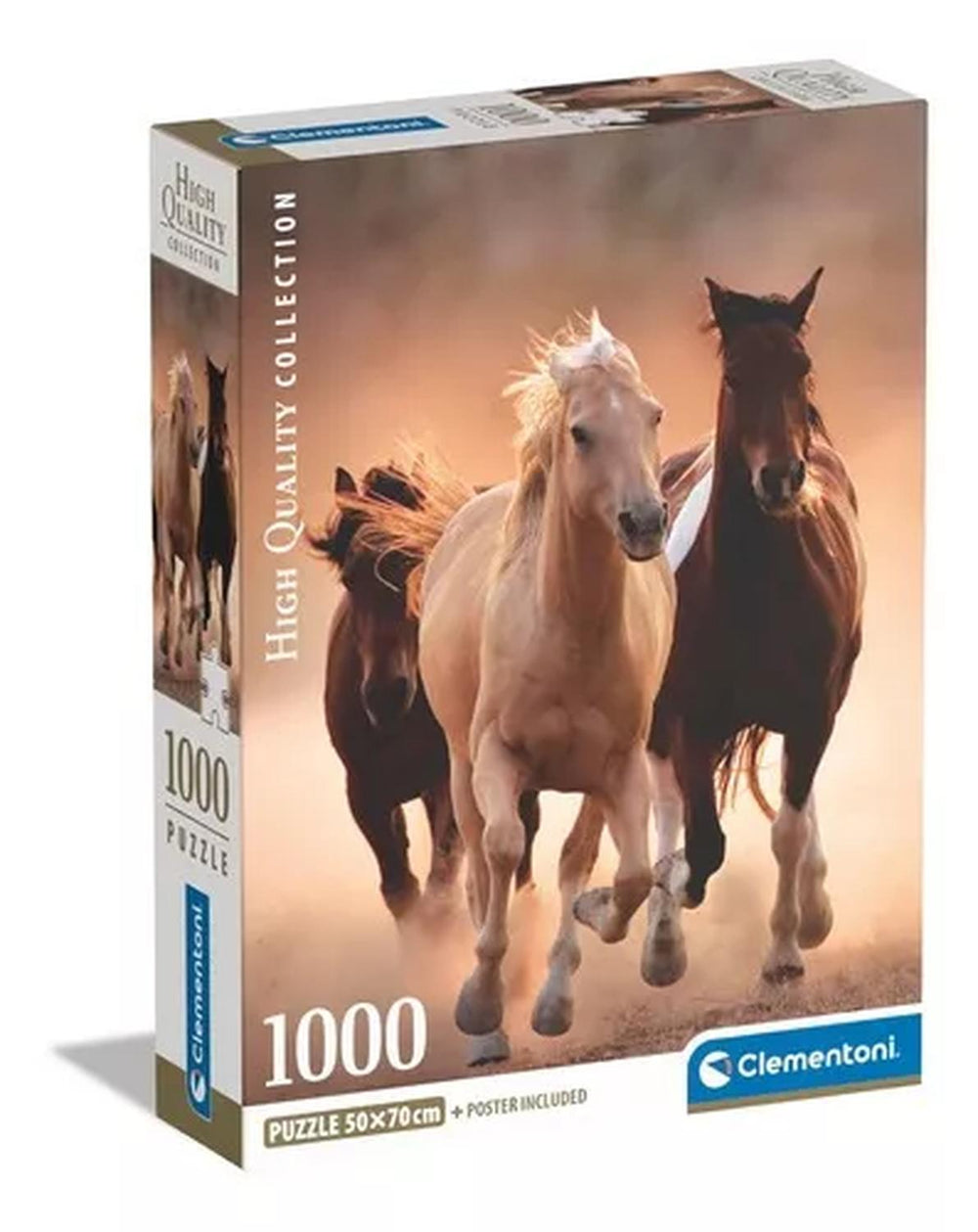 Rompecabezas Caballos Galopando (Compact Pro-Ecología) 1000 Piezas