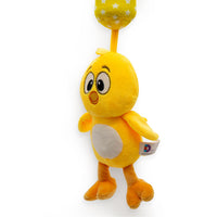 Peluche y sonaja colgante para carriola o cuna del pollito amarillito - 2