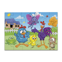 Rompecabezas Pieza Gigante Gallina Pintadita Mis Amigos 24 Pz - 2