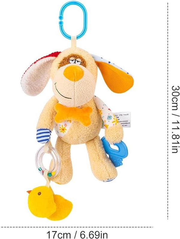 juguete animales para asiento de coche para niños: sonajero colgante suave para niños