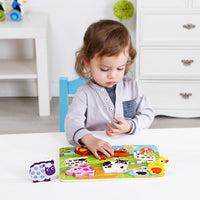 Rompecabezas De Madera Infantil Granja 8 Piezas - 4