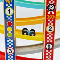 Increible Pista de Deslizamiento Para Coches de Madera y Plastico - 4
