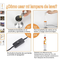 Lampara Lava Gris Varios Colores 41cm decorar casa oficina - 7