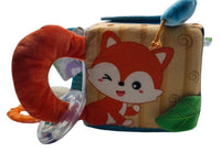 cubo de peluche de actividades juguete de aprendizaje temprano para bebe animales terrestres - 1