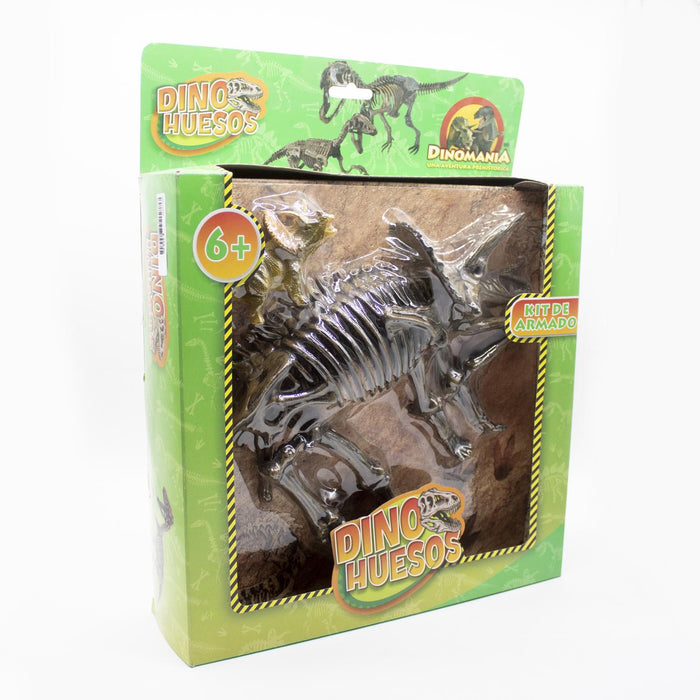 Dinohueso Triceratops, juguete armable de dinosaurio