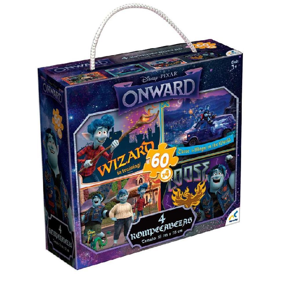 4 En 1 Pixar Onward/Unidos Rompecabezas De Novelty