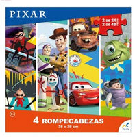 Rompecabezas 4 En 1 Multi-Pixar 24 Y 48 Piezas - 3