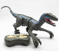 Dinosaurio Control Remoto Velociraptor R/C 2.4 Ghz USB Roar Juguete a Control Remoto Blue Jurasic Regalo para niños - 5