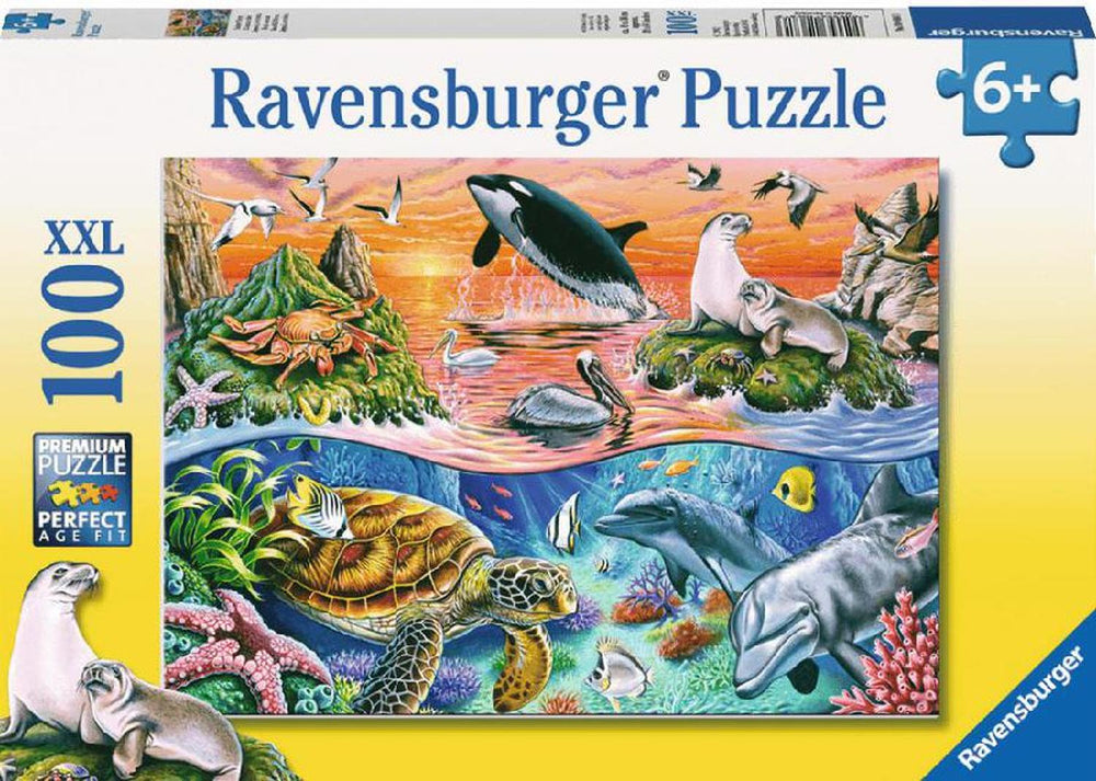 Animales Debajo Del Agua Rompecabezas De 100 Piezas Ravensburger