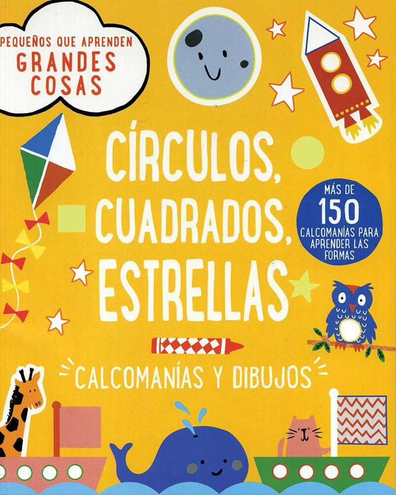 Libro Calcomanias Y Dibujos: Circulos, Cuadrados, Estrellas
