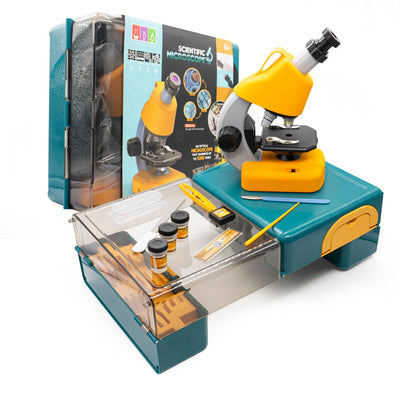 Kit de Microscopio Científico para niños Zoom 1200X
