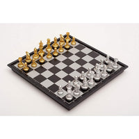 Paq Ajedrez Magnético Pz Doradas Y Plateadas Plegable 10 Pz - 3