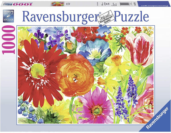 Rompecabezas Flores De Colores 1000 Piezas Ravensburger